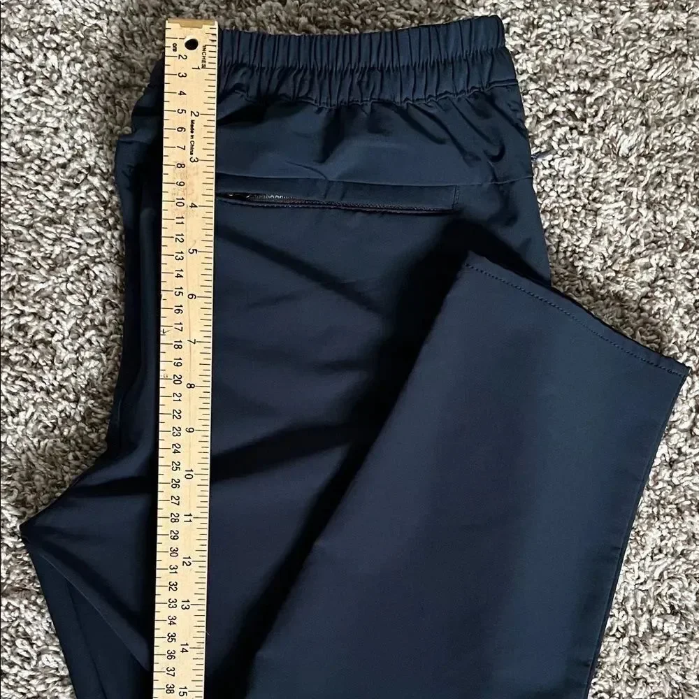 Banana Republic Men' Travel Slim Tapered Pants Drawstring Navy Blue - 32x30